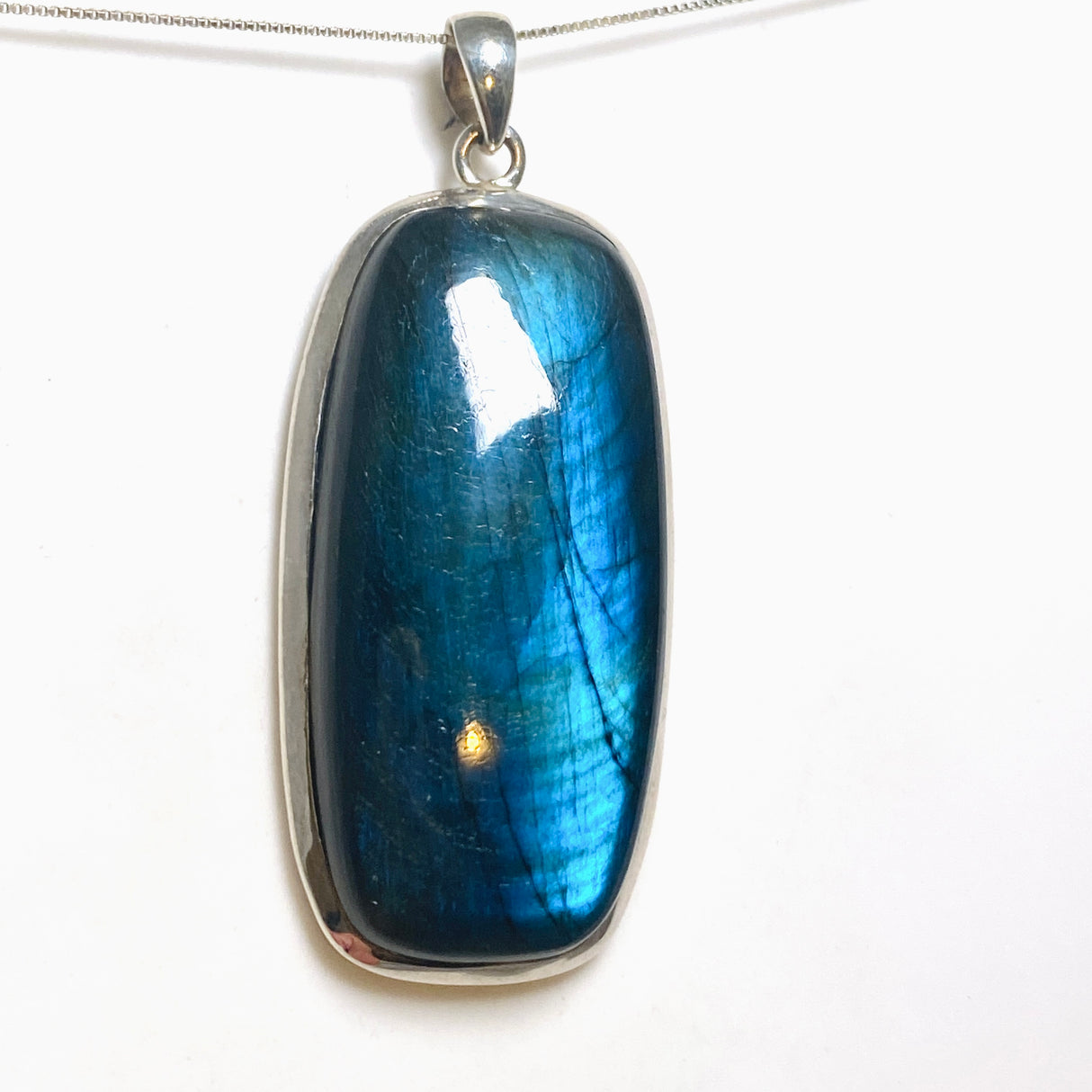 Labradorite Rectangular Cabochon Pendant THP-31