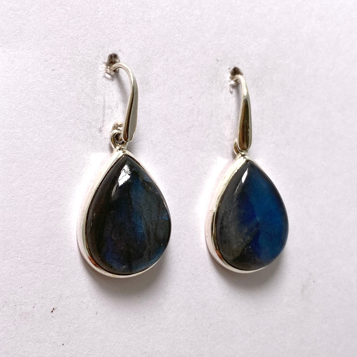 Labradorite Teardrop Cabochon Earrings PEGJ269