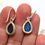 Labradorite Teardrop Cabochon Earrings PEGJ270