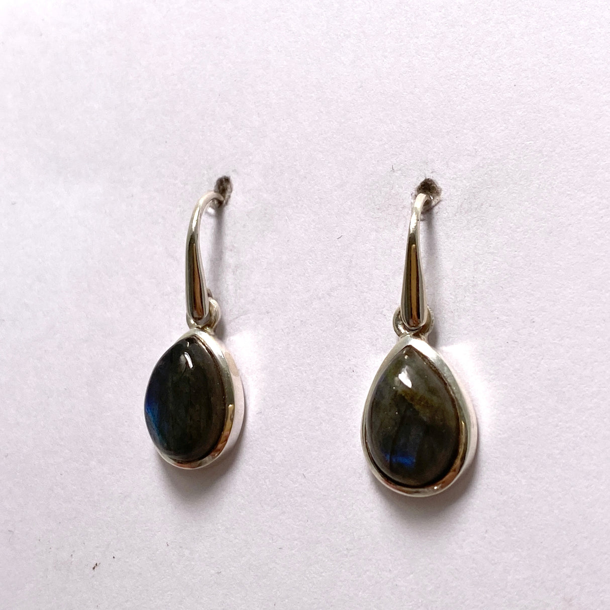 Labradorite Teardrop Cabochon Earrings PEGJ270