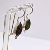 Labradorite Teardrop Cabochon Fixed Hook Earrings PEGJ271