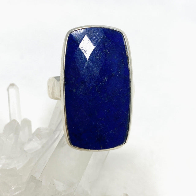 Lapis Lazuli Faceted Rectangular Ring Size 12 PRGJ428 - Nature's Magick