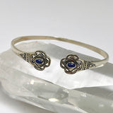 Lapis Lazuli Oval Cabochon Decorative Cuff Bangle PBGJ044