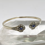 Lapis Lazuli Oval Cabochon Decorative Cuff Bangle PBGJ044