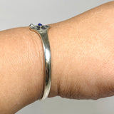 Lapis Lazuli Oval Cabochon Decorative Cuff Bangle PBGJ044