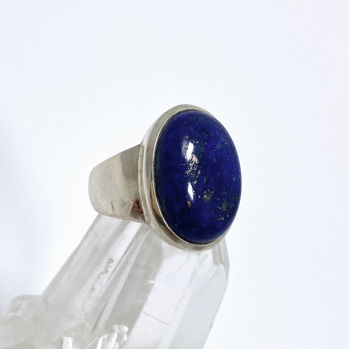 Lapis Lazuli Oval Cabochon Ring Size 6.5 PRGJ645