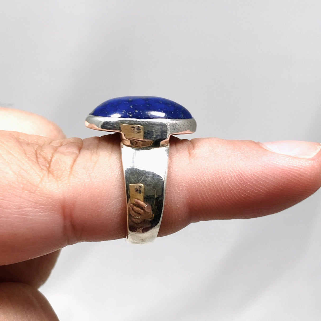 Lapis Lazuli Oval Ring Size 7 KRGJ2050 - Nature's Magick