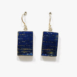 Lapis Lazuli Rectangular Earrings KEGJ1337 - Nature's Magick