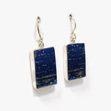 Lapis Lazuli Rectangular Earrings KEGJ1337 - Nature's Magick