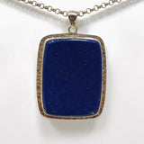 Lapis Lazuli Rectangular Pendant KPGJ2858 - Nature's Magick