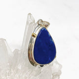 Lapis Lazuli Teardrop Pendant with Gold Detailing KPGJ3827 - Nature's Magick