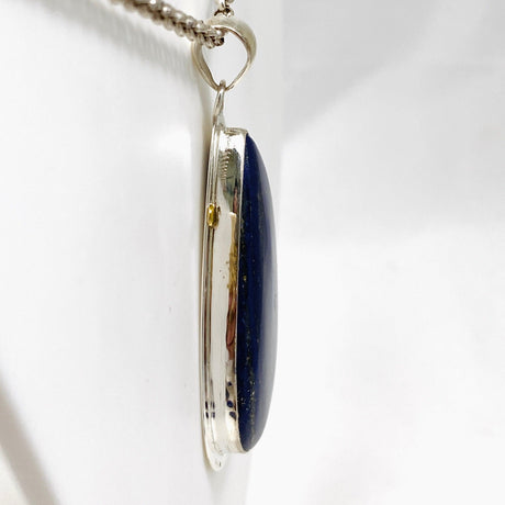 Lapis Lazuli Teardrop Pendant with Gold Detailing KPGJ3828 - Nature's Magick