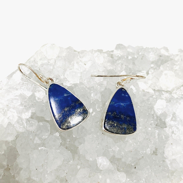 Lapis Lazuli Triangular Earrings KEGJ1335 - Nature's Magick