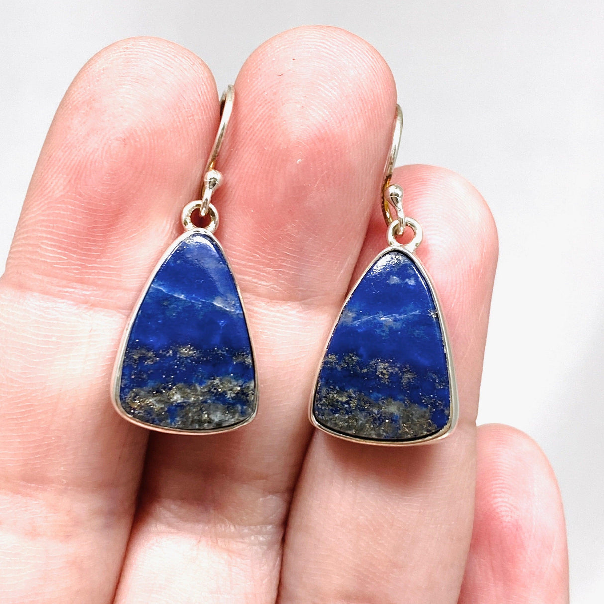 Lapis Lazuli Triangular Earrings KEGJ1335 - Nature's Magick