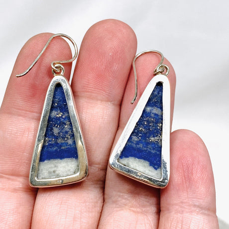 Lapis Lazuli Triangular Earrings KEGJ1336 - Nature's Magick