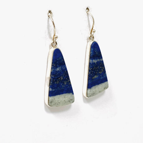 Lapis Lazuli Triangular Earrings KEGJ1336 - Nature's Magick