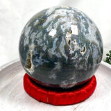 Large Moss Agate Sphere MOSB-01 - Nature's Magick