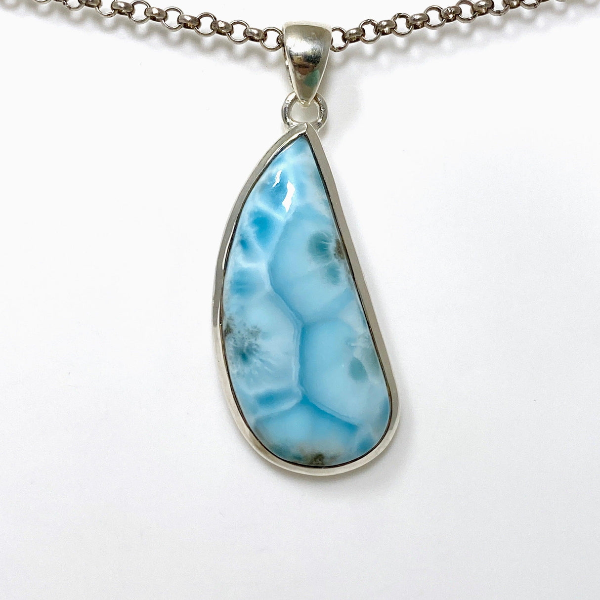 Larimar Freeform Pendant THP-06 - Nature's Magick