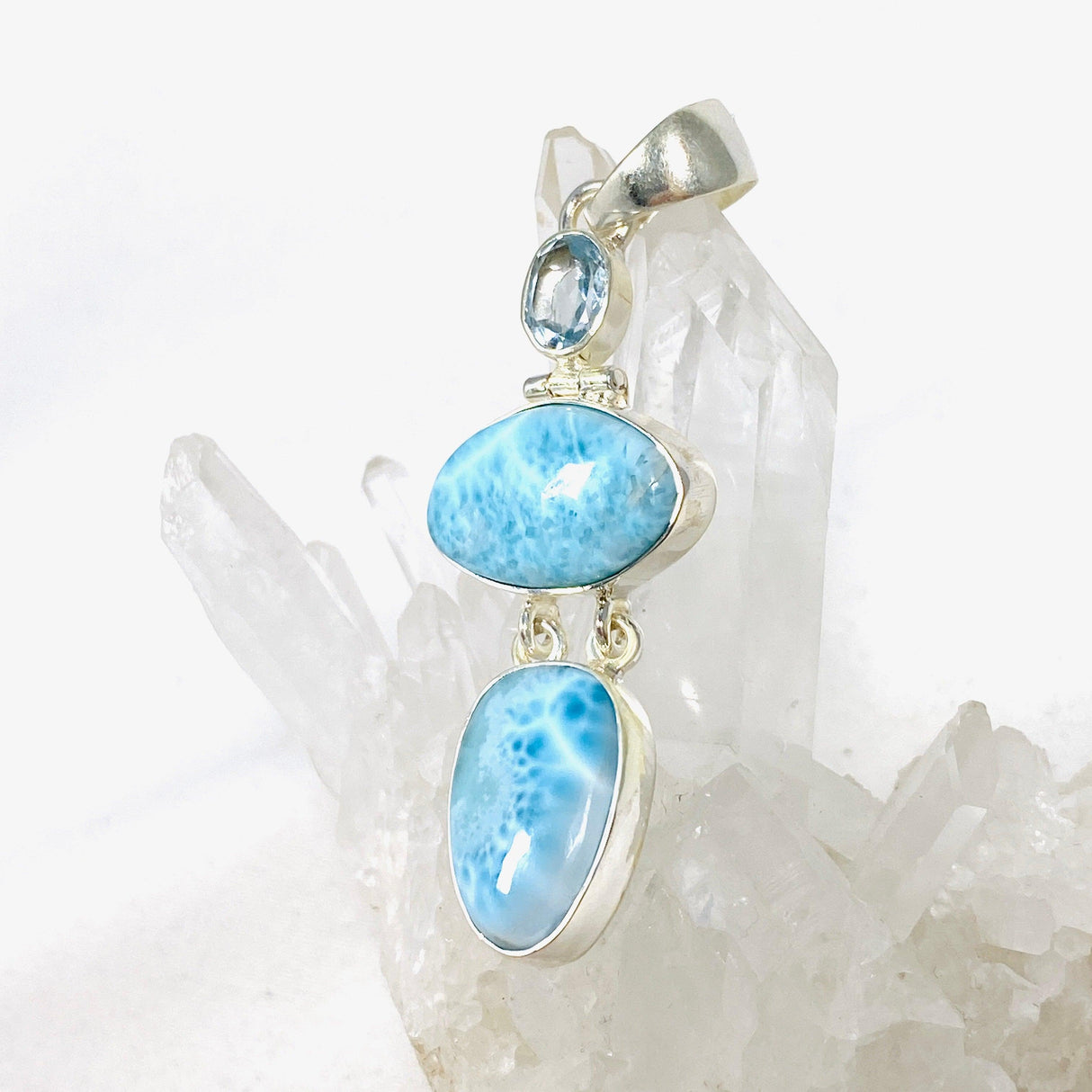 Larimar Multi Stone Pendant KPGJ4171 - Nature's Magick