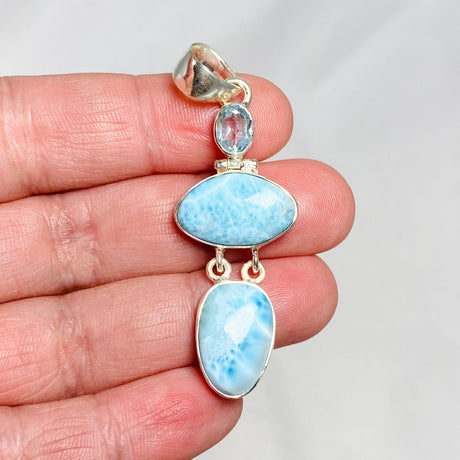 Larimar Multi Stone Pendant KPGJ4171 - Nature's Magick