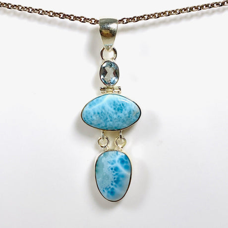 Larimar Multi Stone Pendant KPGJ4171 - Nature's Magick