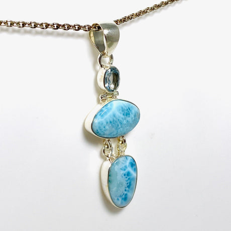 Larimar Multi Stone Pendant KPGJ4171 - Nature's Magick