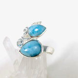 Larimar Multi Stone Ring Size 6 KRGJ3091 - Nature's Magick