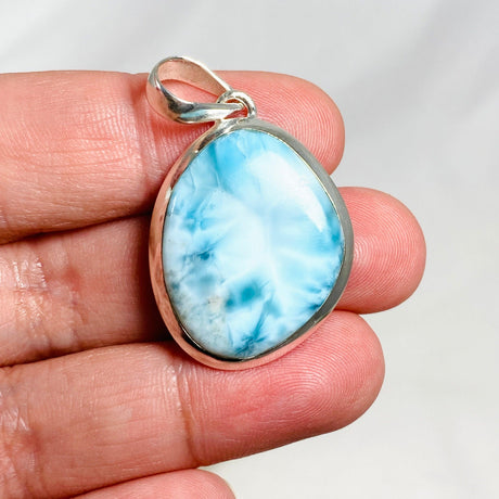 Larimar Oval Pendant KPGJ4168 - Nature's Magick