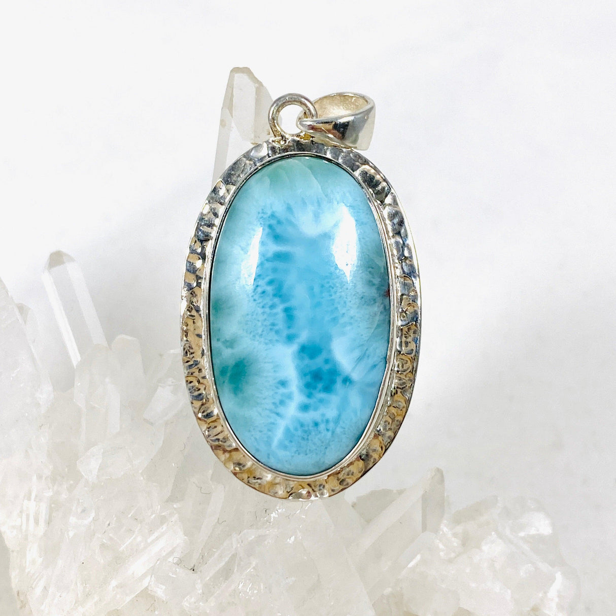 Larimar Oval Pendant KPGJ4170 - Nature's Magick