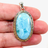 Larimar Oval Pendant KPGJ4170 - Nature's Magick