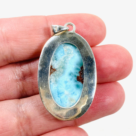 Larimar Oval Pendant KPGJ4170 - Nature's Magick