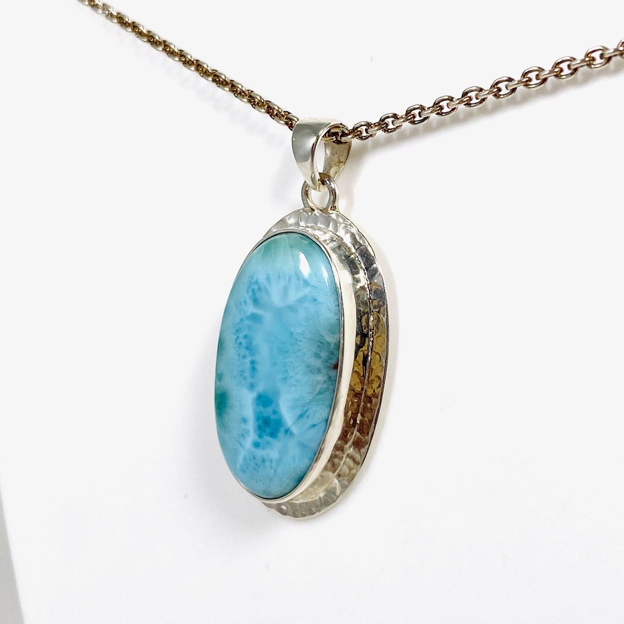 Larimar Oval Pendant KPGJ4170 - Nature's Magick