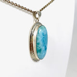 Larimar Oval Pendant KPGJ4170 - Nature's Magick