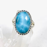 Larimar Oval Ring with Filagree Size 10 KRGJ3106 - Nature's Magick