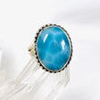 Larimar Oval Ring with Filagree Size 7 KRGJ3105 - Nature's Magick