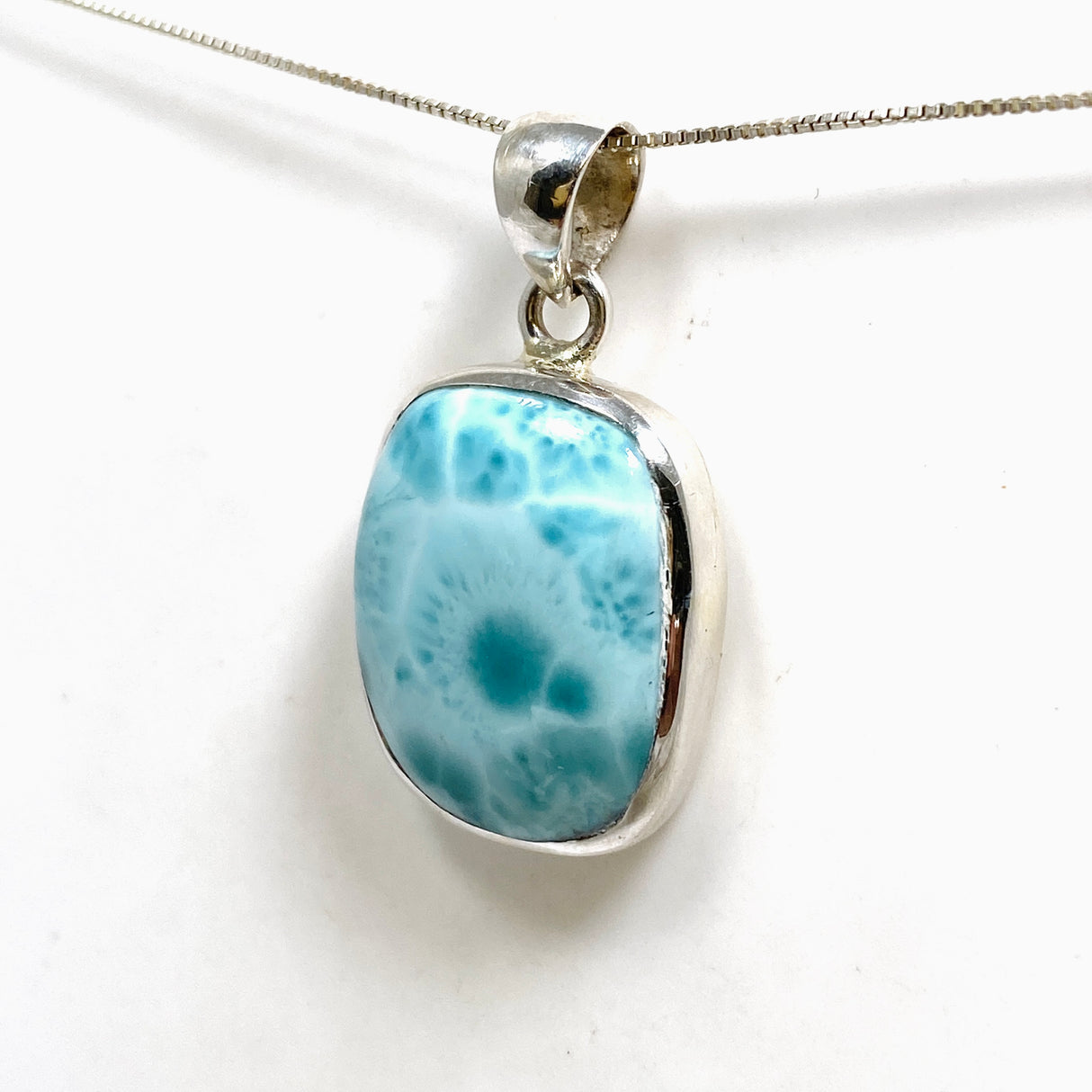Larimar Rectangular Cabochon Pendant CP500-LAR