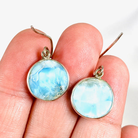 Larimar Round Earrings KEGJ995 - Nature's Magick