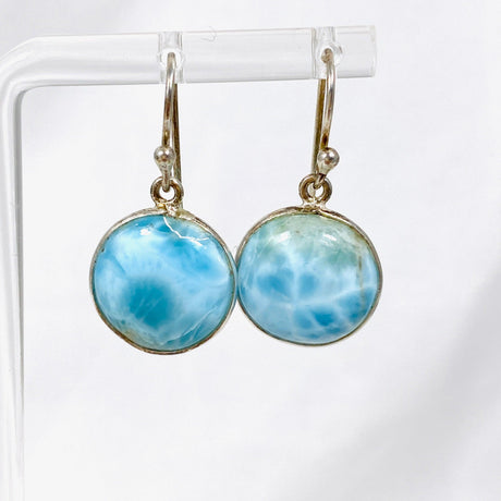 Larimar Round Earrings KEGJ995 - Nature's Magick