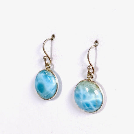 Larimar Round Earrings KEGJ995 - Nature's Magick