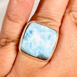 Larimar Square Ring Size 10 KRGJ3090 - Nature's Magick