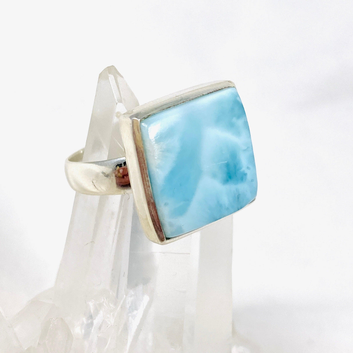 Larimar Square Ring Size 9 KRGJ3089 - Nature's Magick