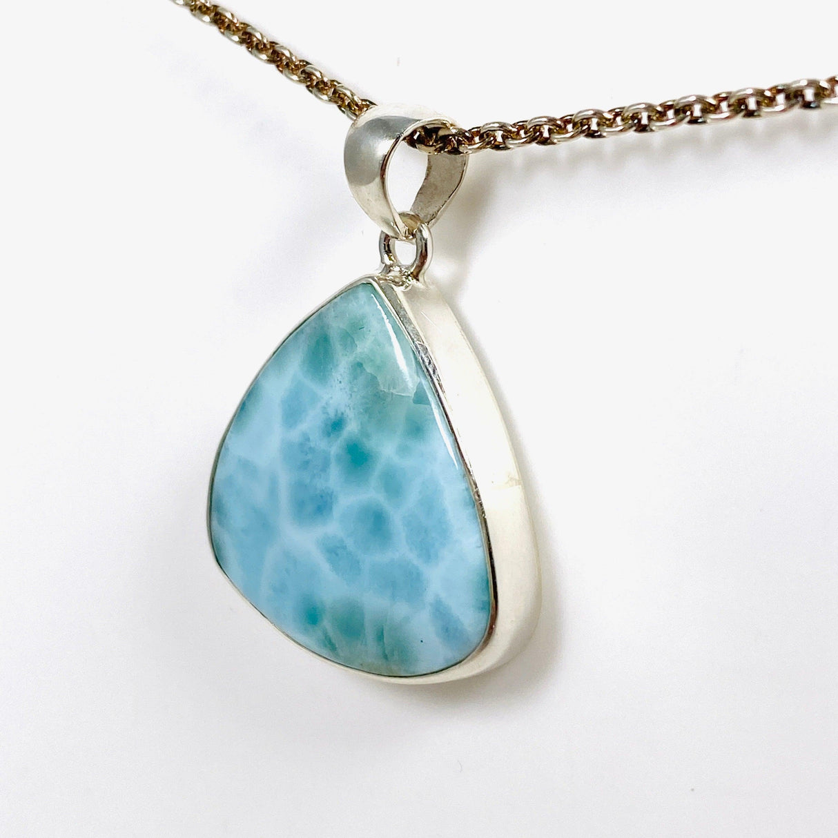 Larimar Teardrop Pendant KPGJ4162 - Nature's Magick