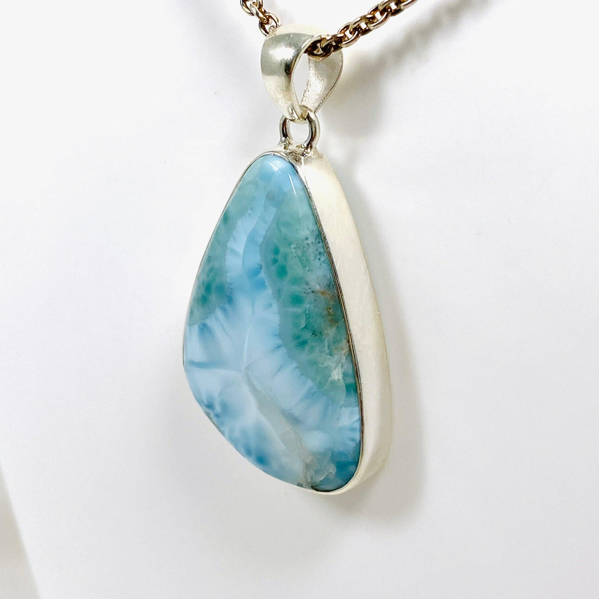 Larimar Teardrop Pendant KPGJ4164 - Nature's Magick