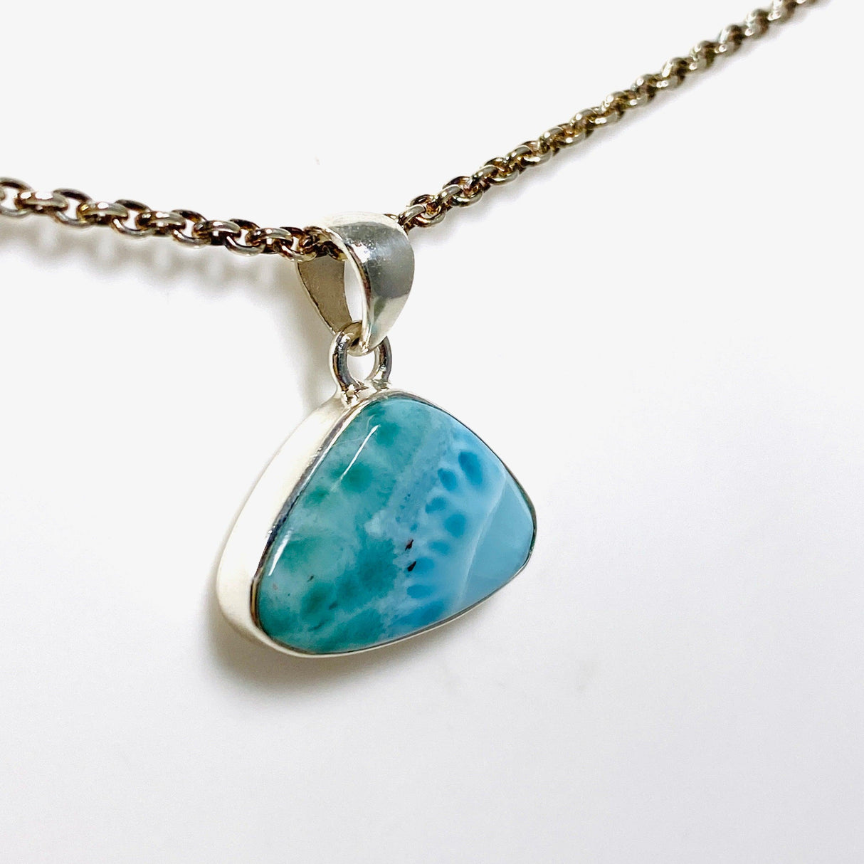 Larimar Teardrop Pendant KPGJ4165 - Nature's Magick