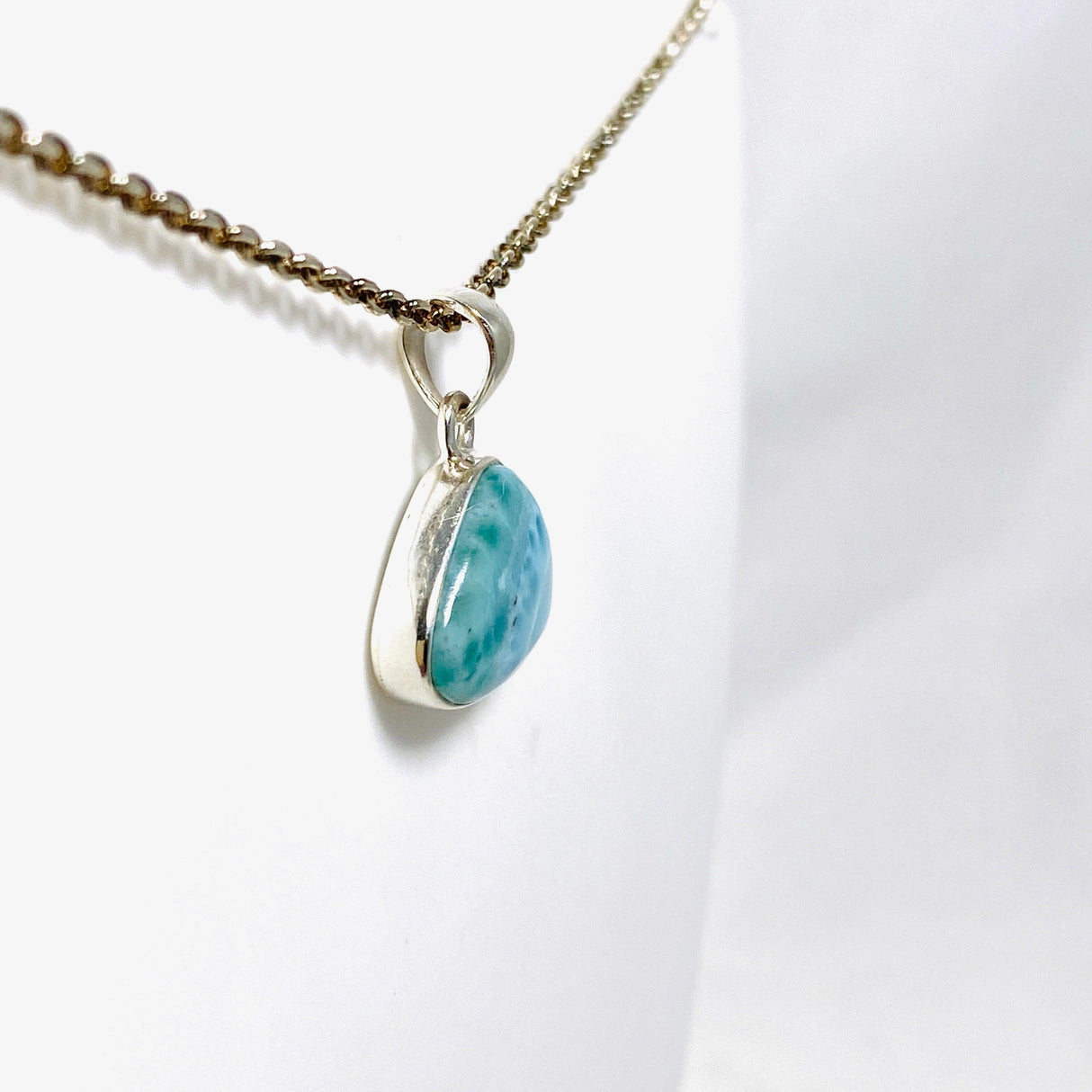 Larimar Teardrop Pendant KPGJ4165 - Nature's Magick