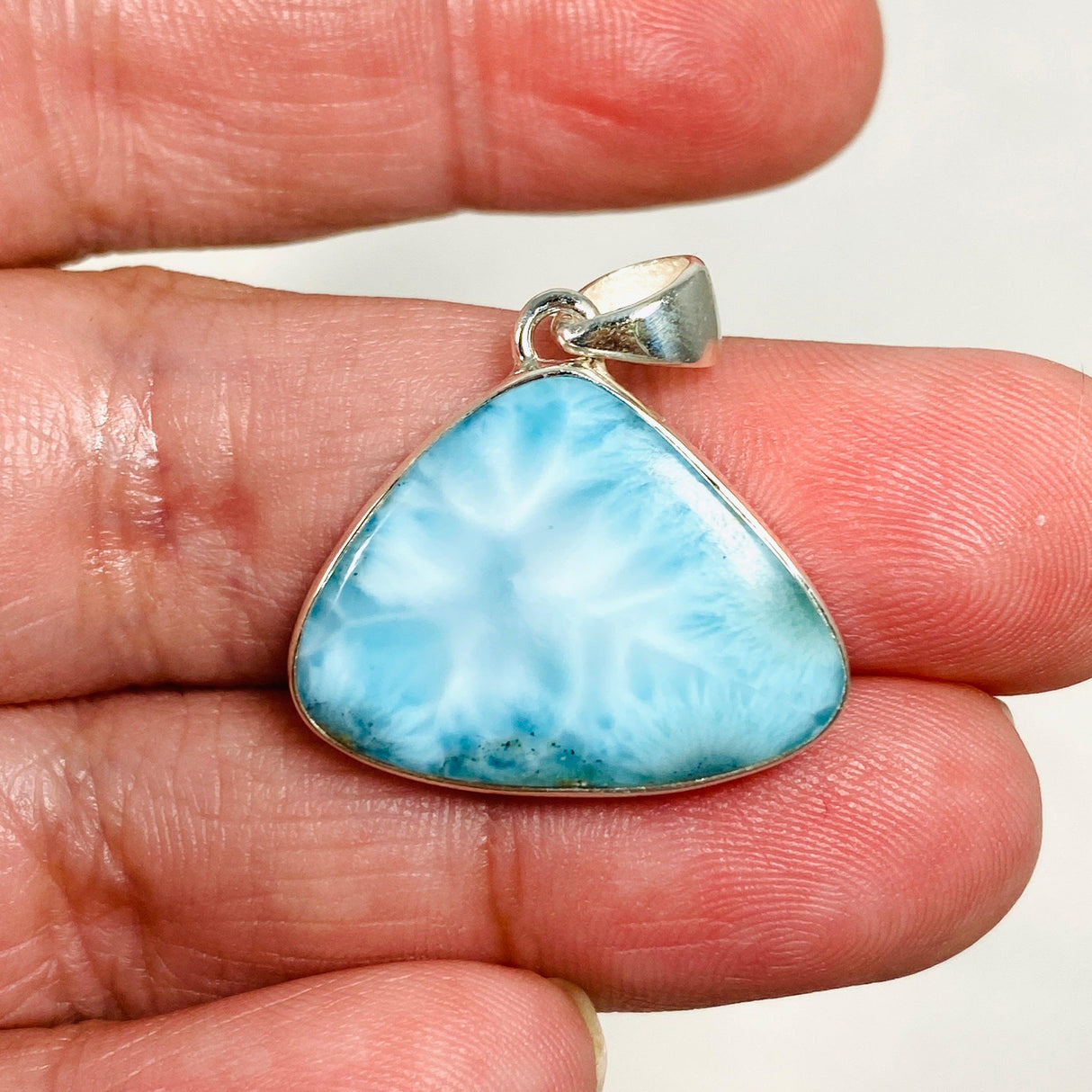 Larimar Teardrop Pendant KPGJ4166 - Nature's Magick