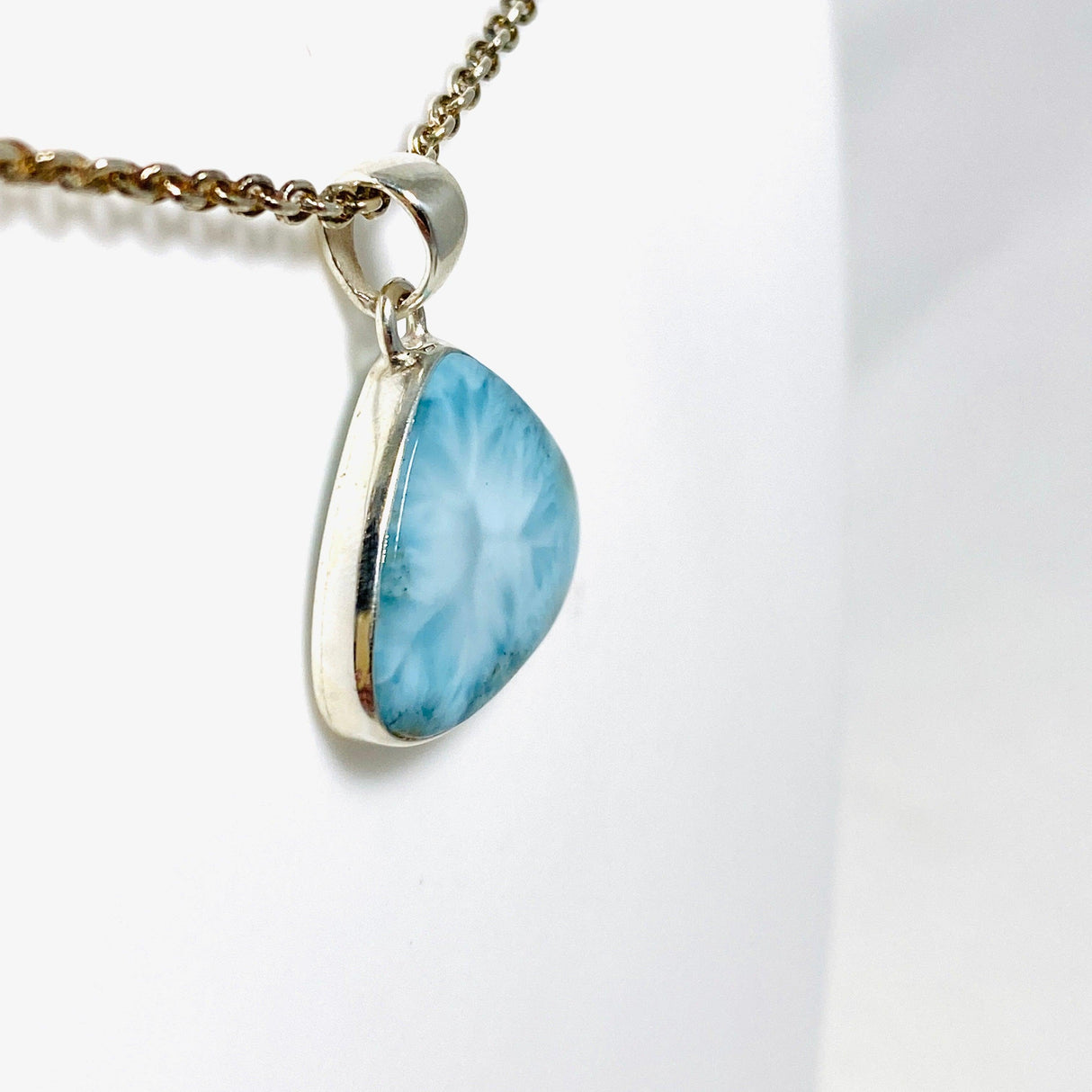 Larimar Teardrop Pendant KPGJ4166 - Nature's Magick