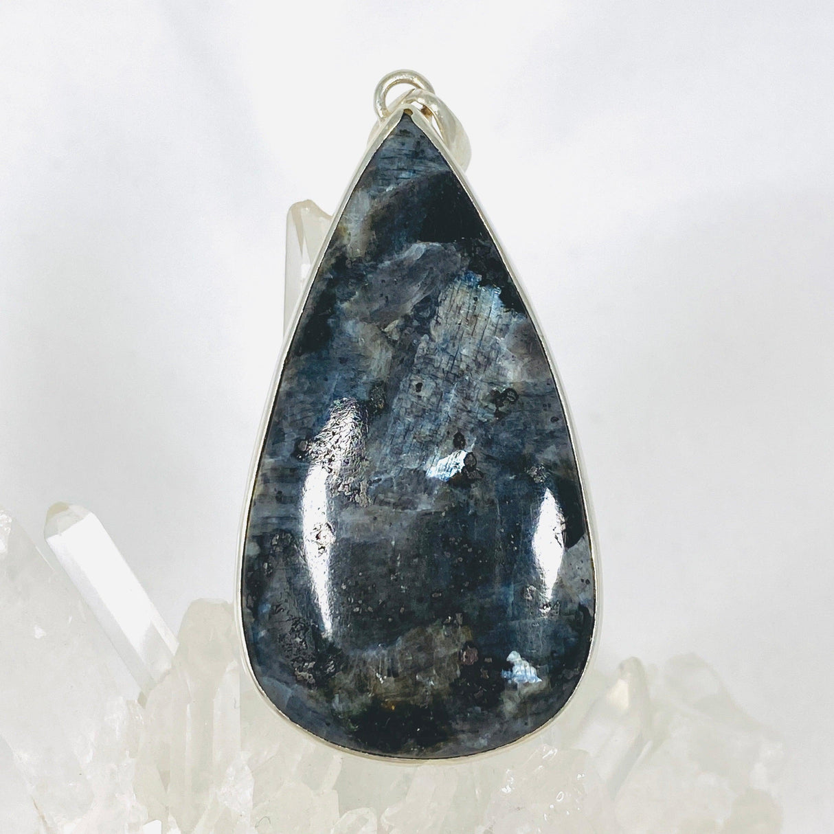 Larvikite teardrop pendant KPGJ3416 - Nature's Magick