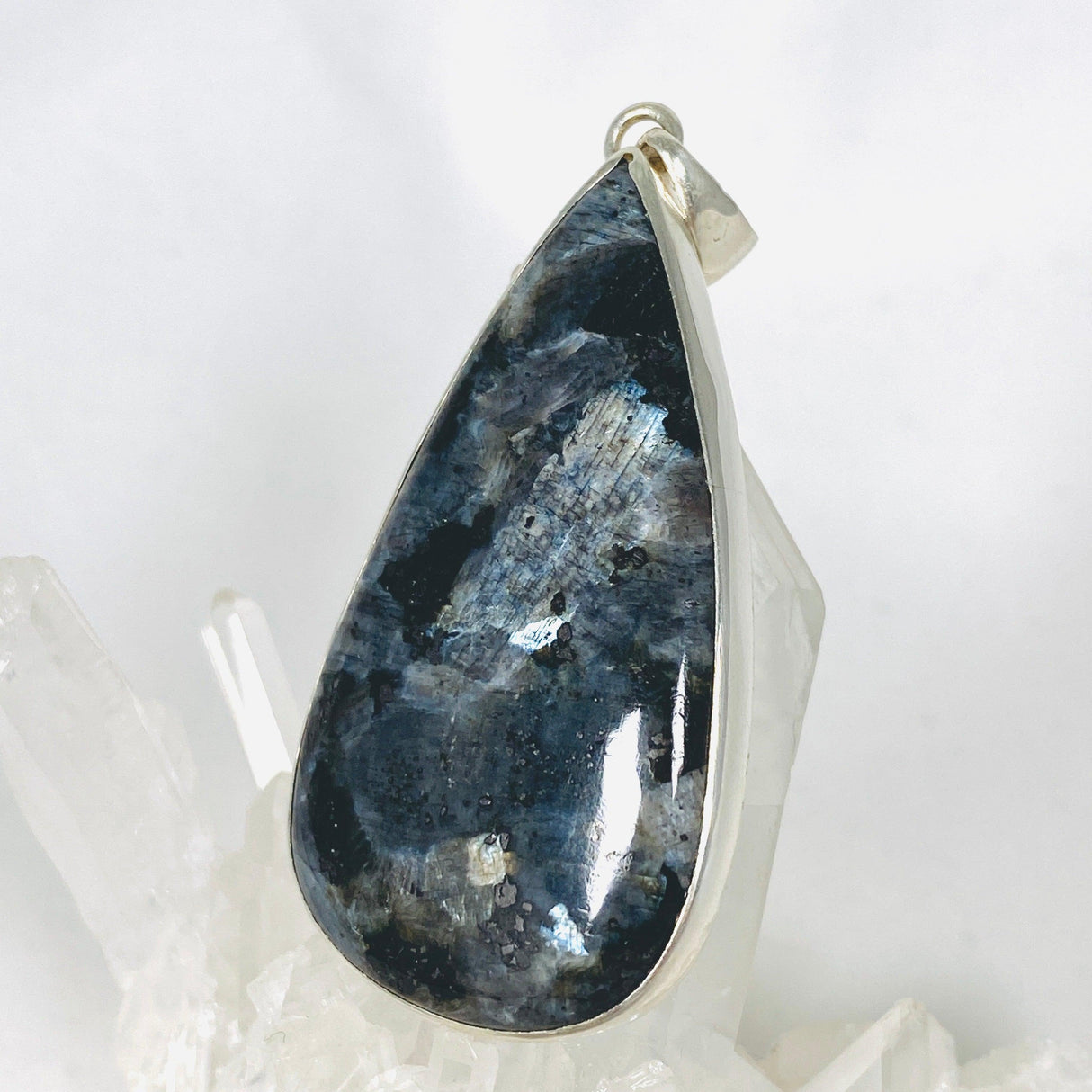 Larvikite teardrop pendant KPGJ3416 - Nature's Magick