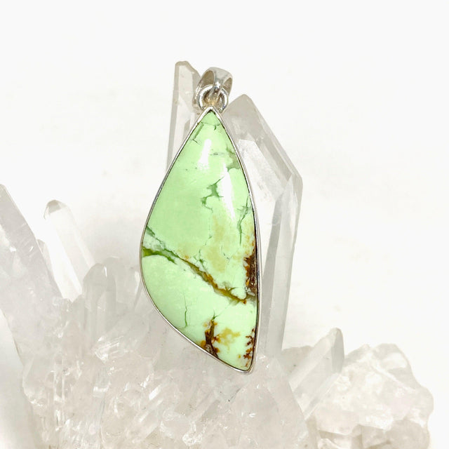 Lemon Chrysoprase Freeform Pendant KPGJ4372 - Nature's Magick